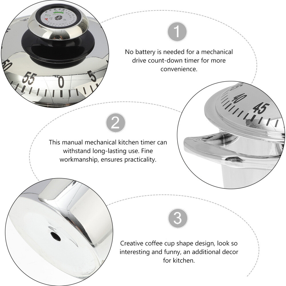 cute kitchen timer Pot Shape Mechanical Timer Kitchen Alarm Timer Kitchen