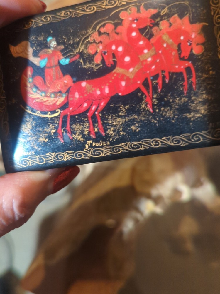 Lacquer boxes Excellent Condition 2 Of Them Signed
