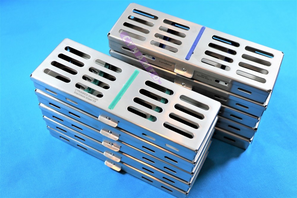 STERILIZATION TRAY FOR 5 INSTRUMENTS W/ REMOVABLE SILICONE 10PCS GERMAN