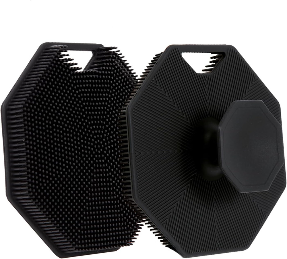 2Pack Silicone Body Scrubber Qewro Body Buffer Exfoliating Brush with Silicone