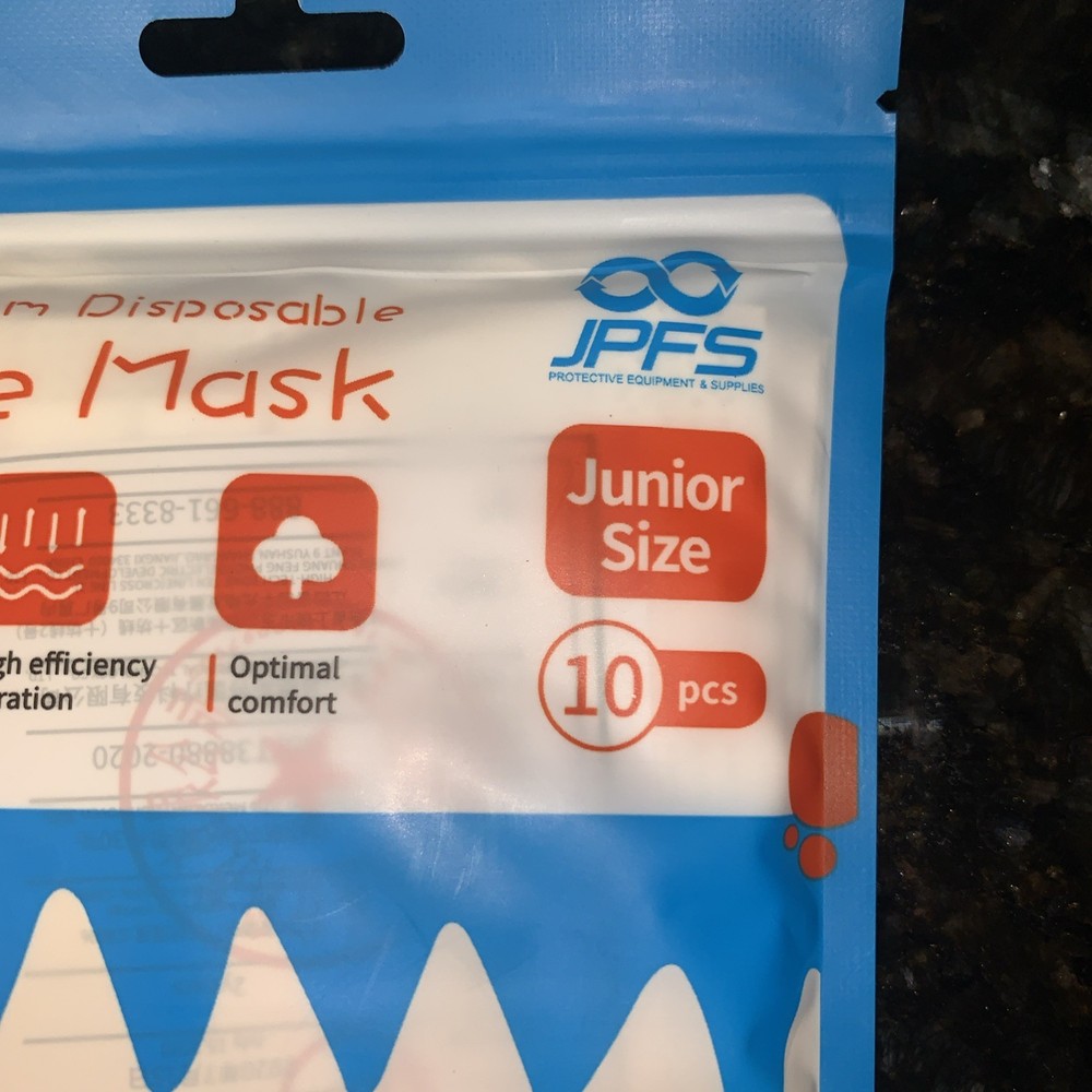 JPFS Premium Disposable Face Mask Junior Size 3 Packs (10pcs Each)