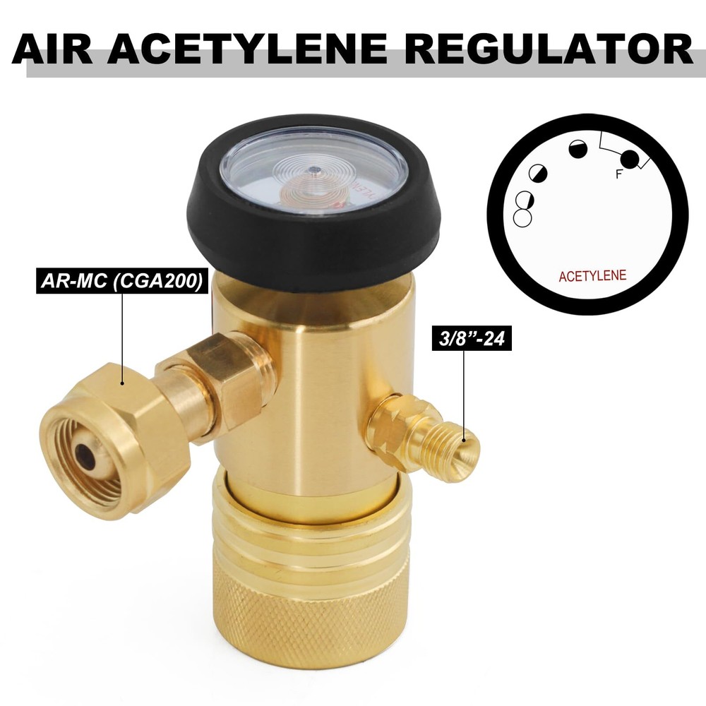 AR-MC CGA200 MC Tank Acetylene Regulator