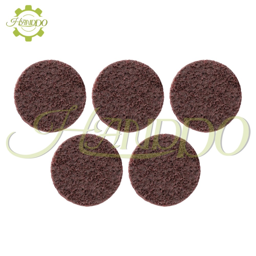 25 Pack - 2 Inch Surface Conditioning Discs Medium Red Quick Change Prep Pads