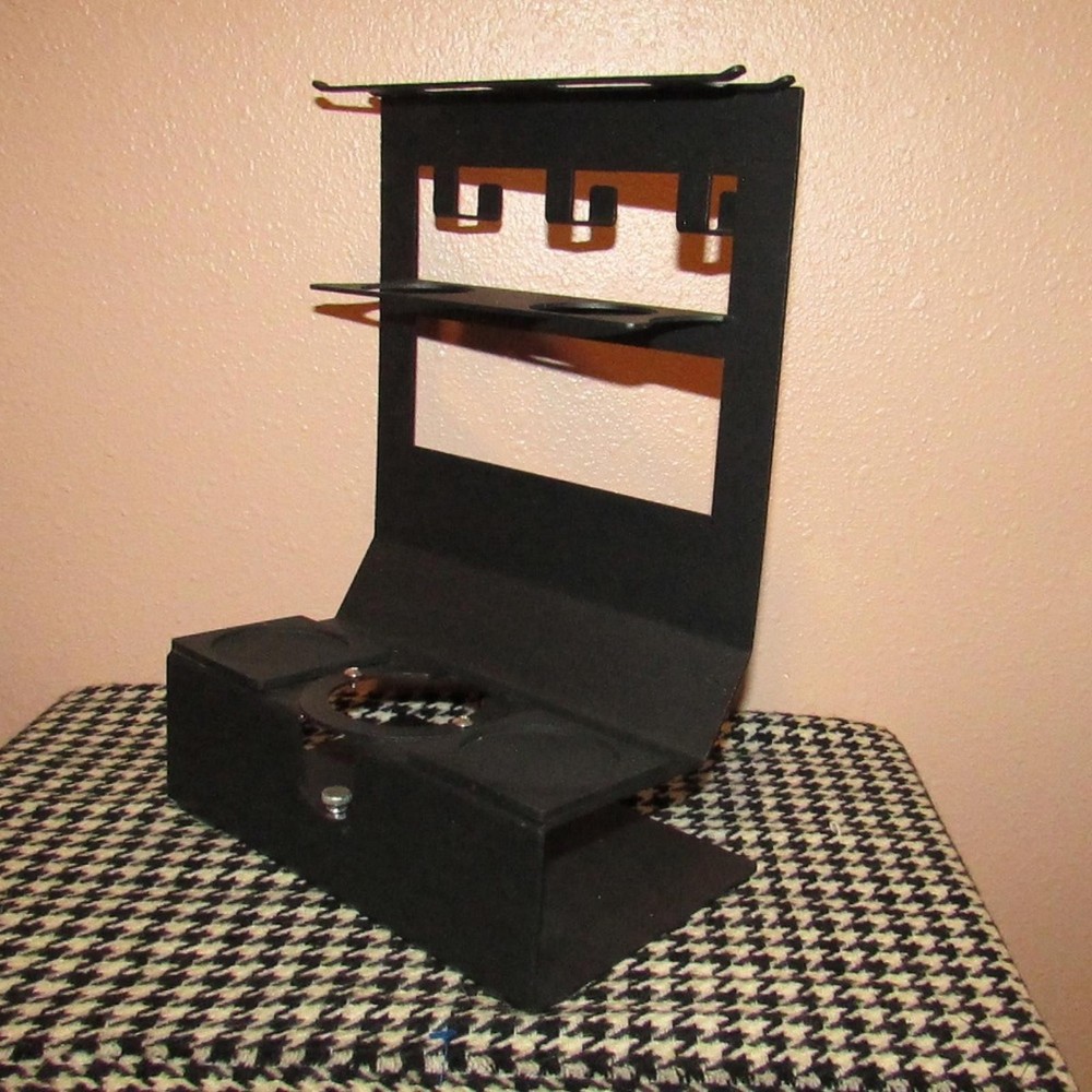 Dual-Function Iron Barista Tool Organizer & Tamping Station