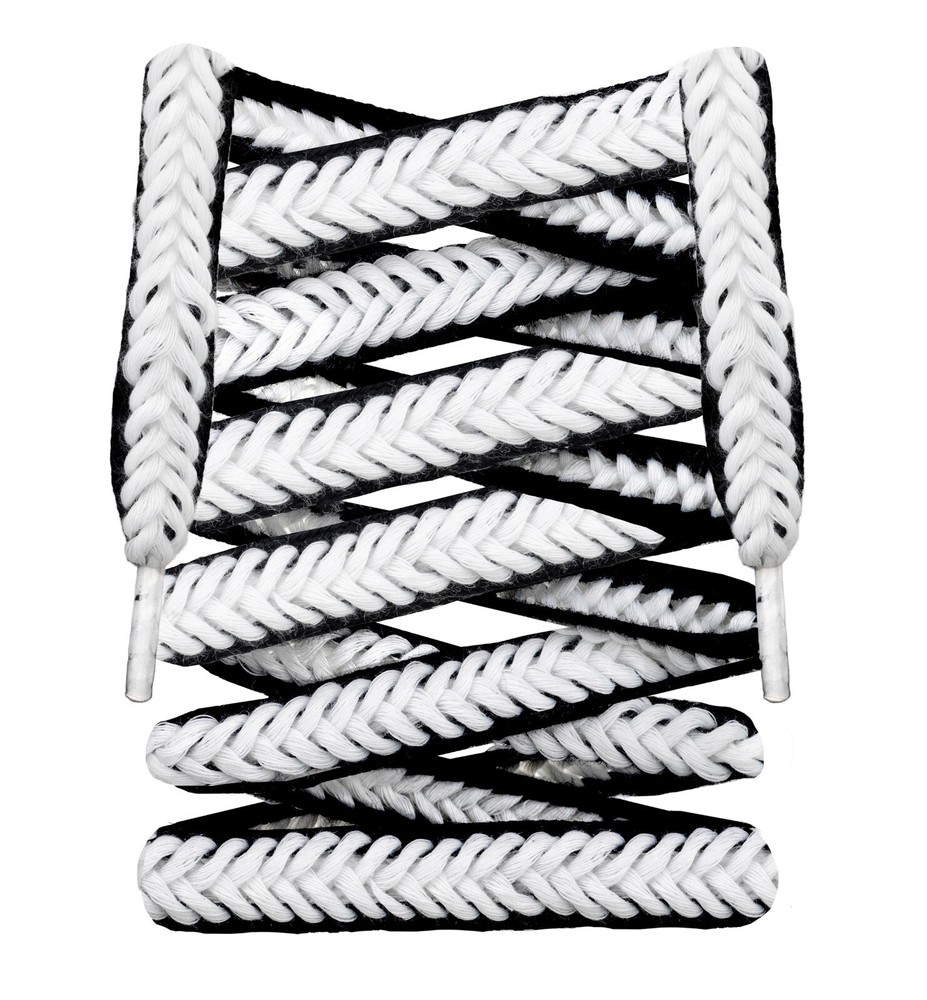 Premium Flat Woven Precision Braided Cotton & Polyester Shoe Laces