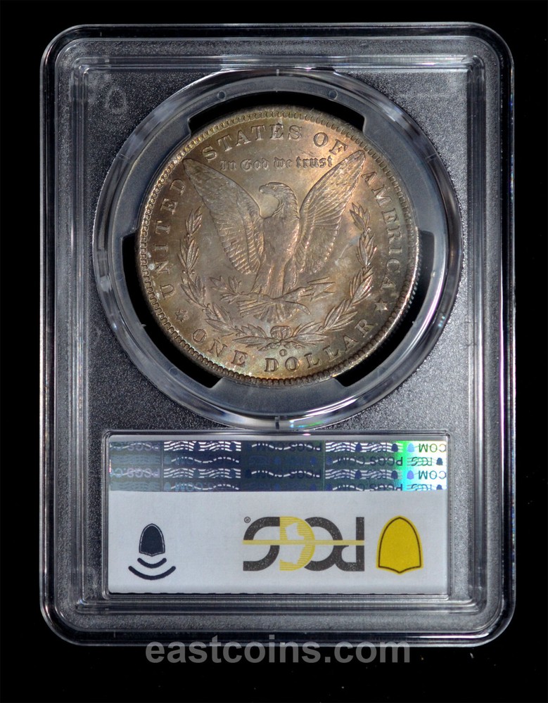 PCGS MS65 1885-O Morgan Silver Dollar $1 - Nice toning both side!