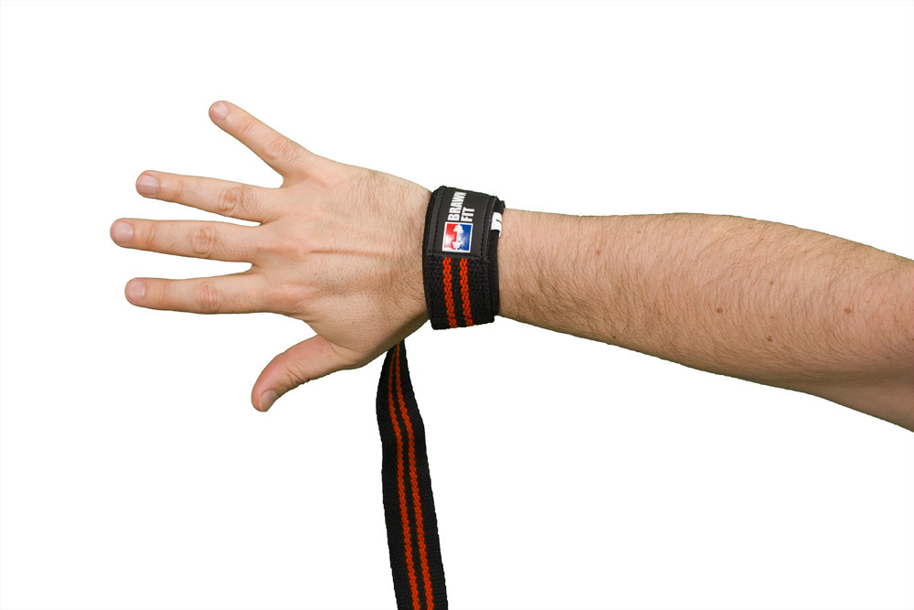 Wrist Wraps 1 Pair + Lifting Straps 1 Pair Bundle Weightlifting Powerlifting