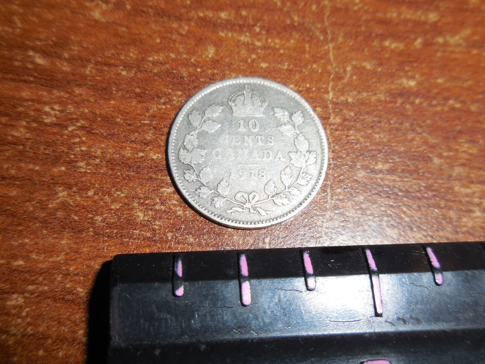 1918 Canadian Ten Cent Piece