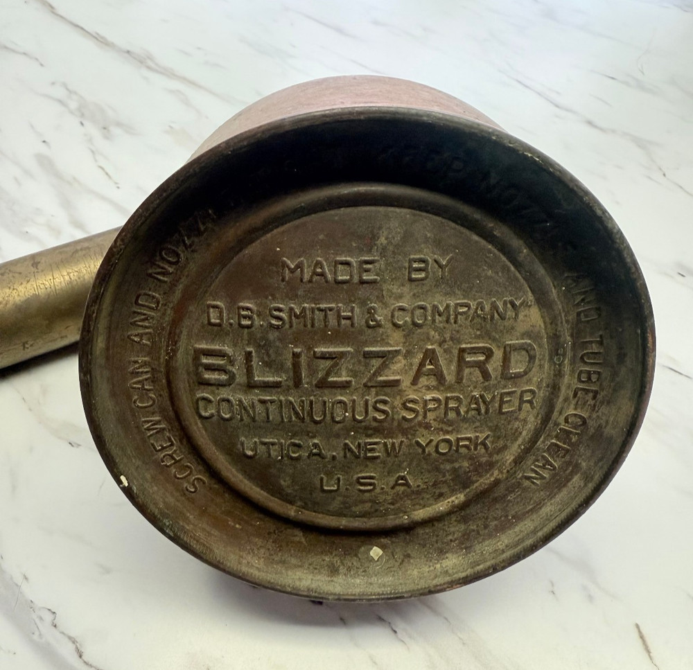 Vintage DB Smith Co. BLIZZARD Continuous Sprayer Copper And Brass
