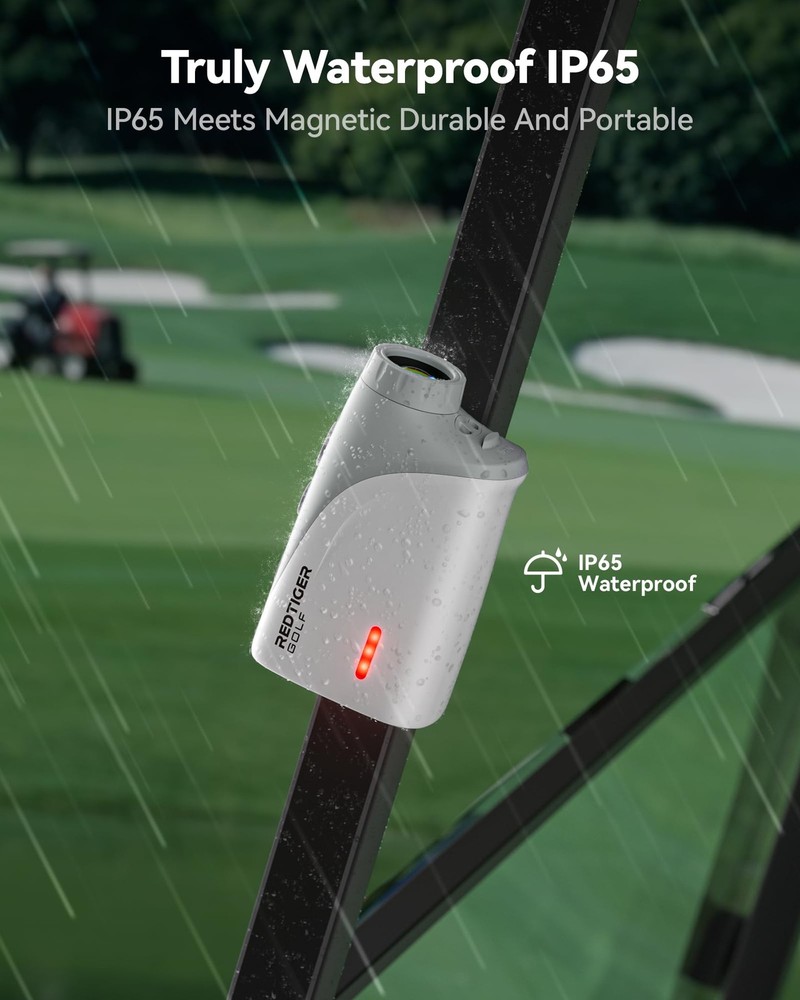 REDTIGER Mini Golf Range Finder with 1200 Yards, IP65 White