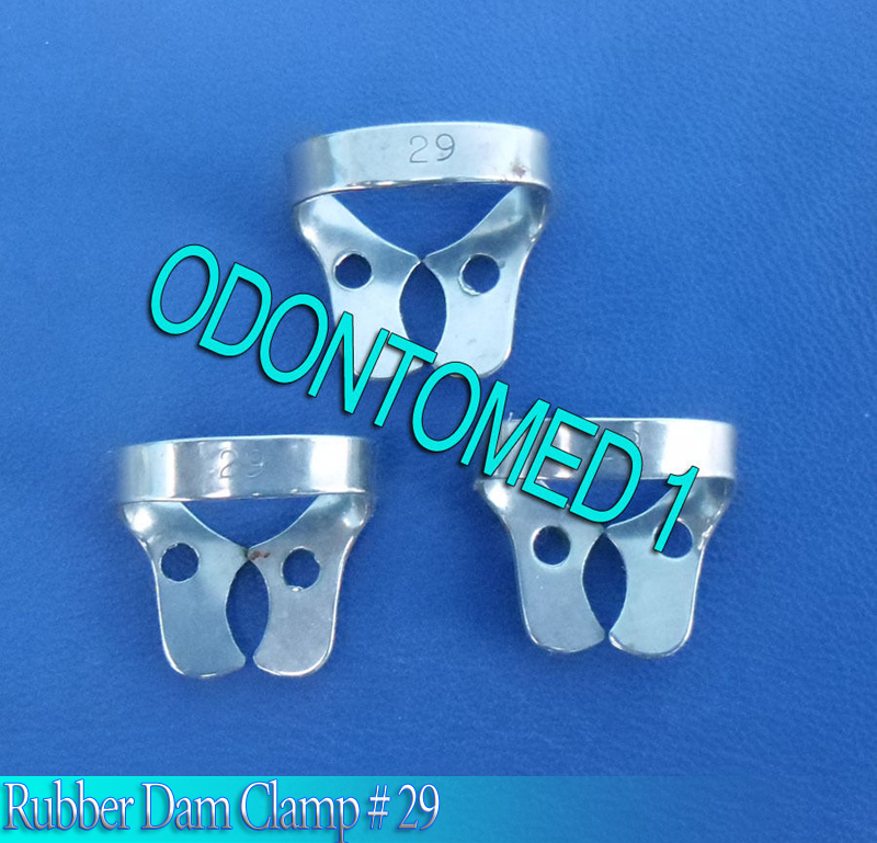 6 Endodontic Rubber Dam Clamp #29 Surgical Dental Instruments