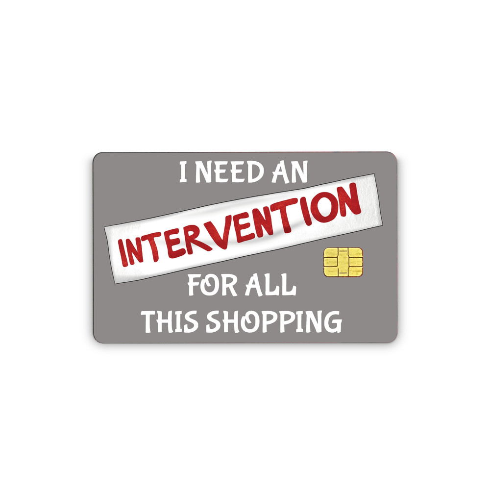 Credit Card Sticker Skins Intervention Decal