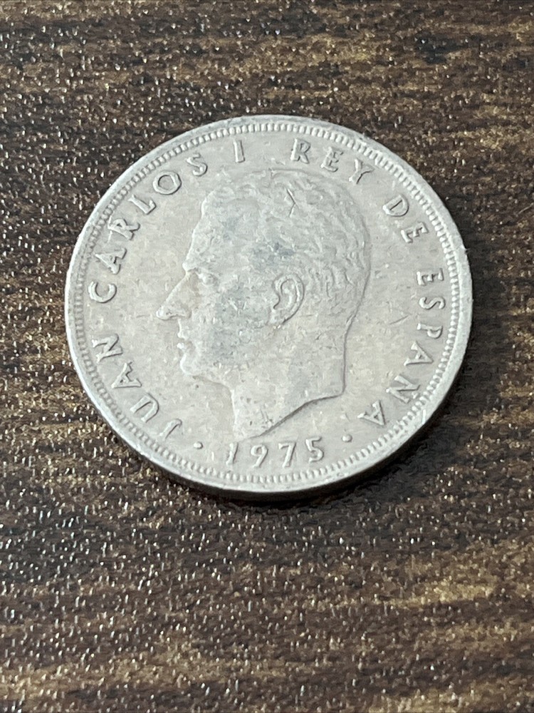 1975 Spain 5 Ptas Actual Coin TK5888*