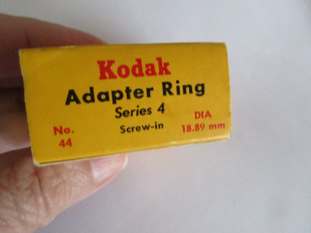 Kodak Series 4 Adapter Ring Screw-in No 44 Plastic Case & box