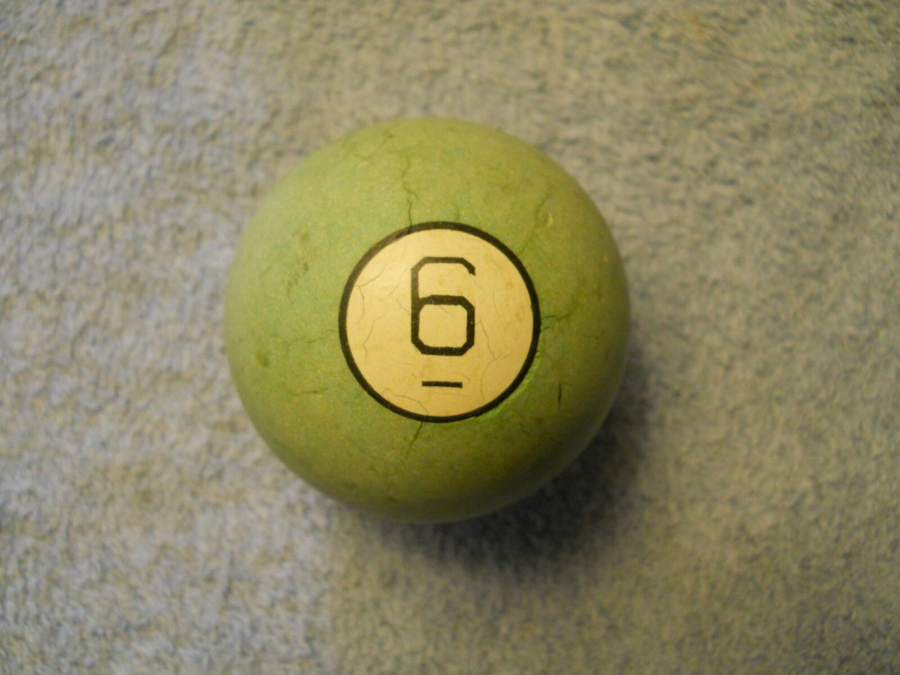 Vintage Clay Billiard Ball - #6