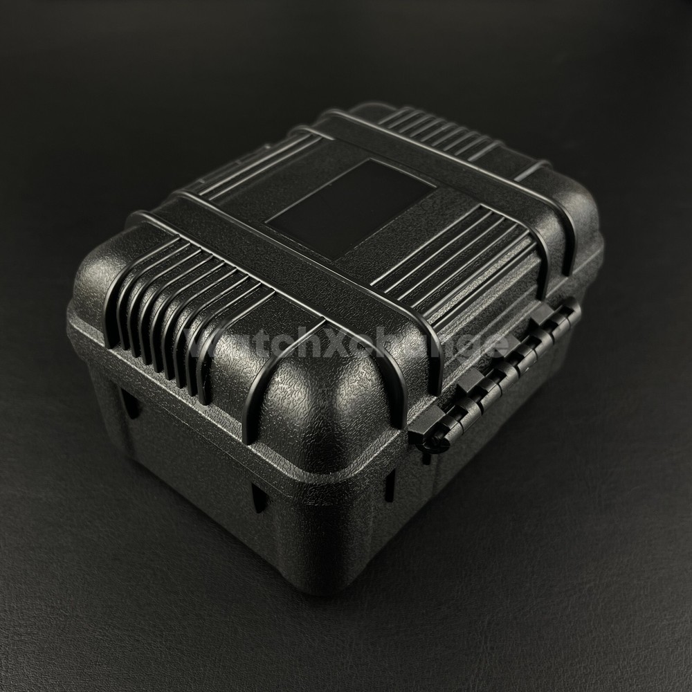 Single Watch Storage Travel Case Waterproof Protective Lockable Box Black