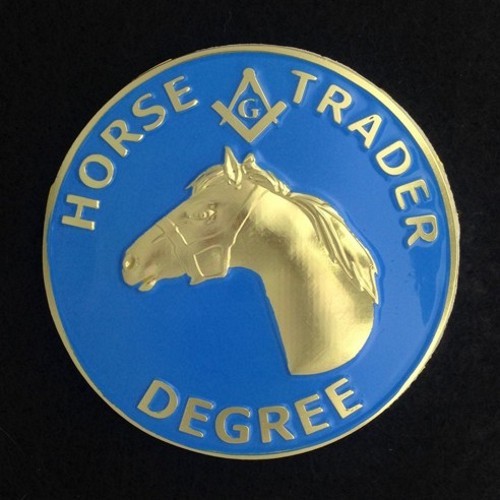 Masonic Horse Trader Degree Car Auto Emblem (HTD-1)
