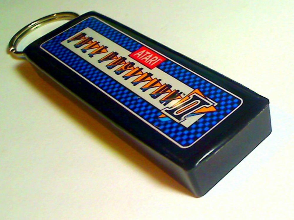 Pole Position 2 Arcade Marquee Coin Door accessory Keychain