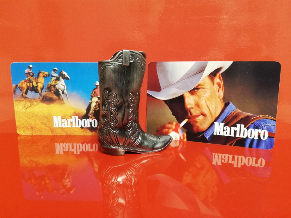 Marlboro Cowboy Boot Case for Mini Bic Lighter