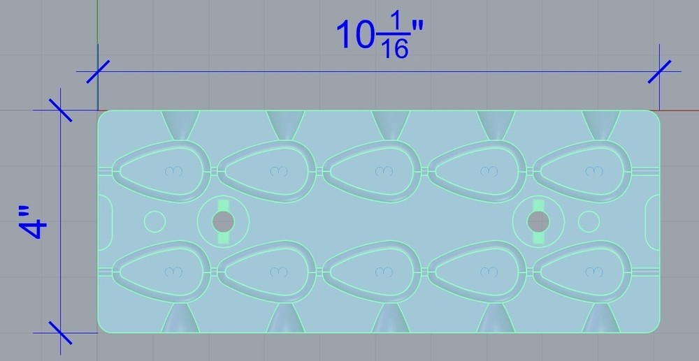 3 oz No Roll Sinker Mold - 10 CAVITY Production Mold