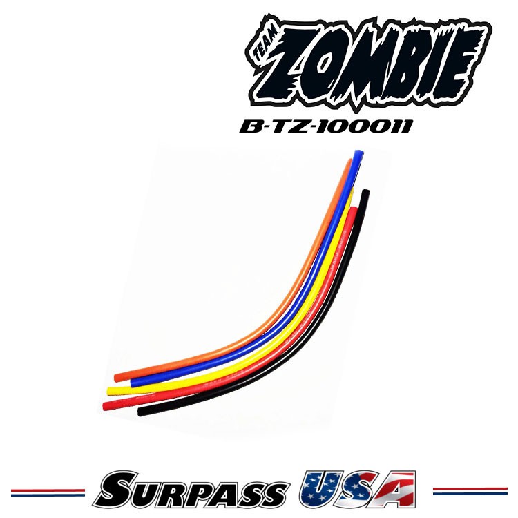 Team Zombie Silicon Wire 12 awg - 5 Assorted Colors (1 Meter Total)