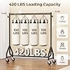 Heavy Duty Rolling Clothes Rack 420 lbs
