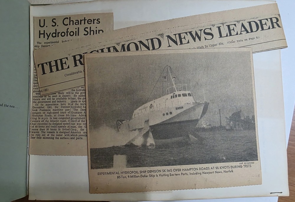 HS Denison hydrofoil booklets/Grumman Aircraft
