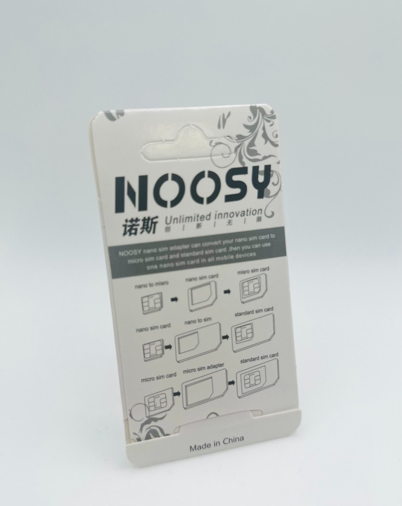 Noosy SIM Card Adapter Nano Micro Standard Converter Kit with SIM Tray Ejector