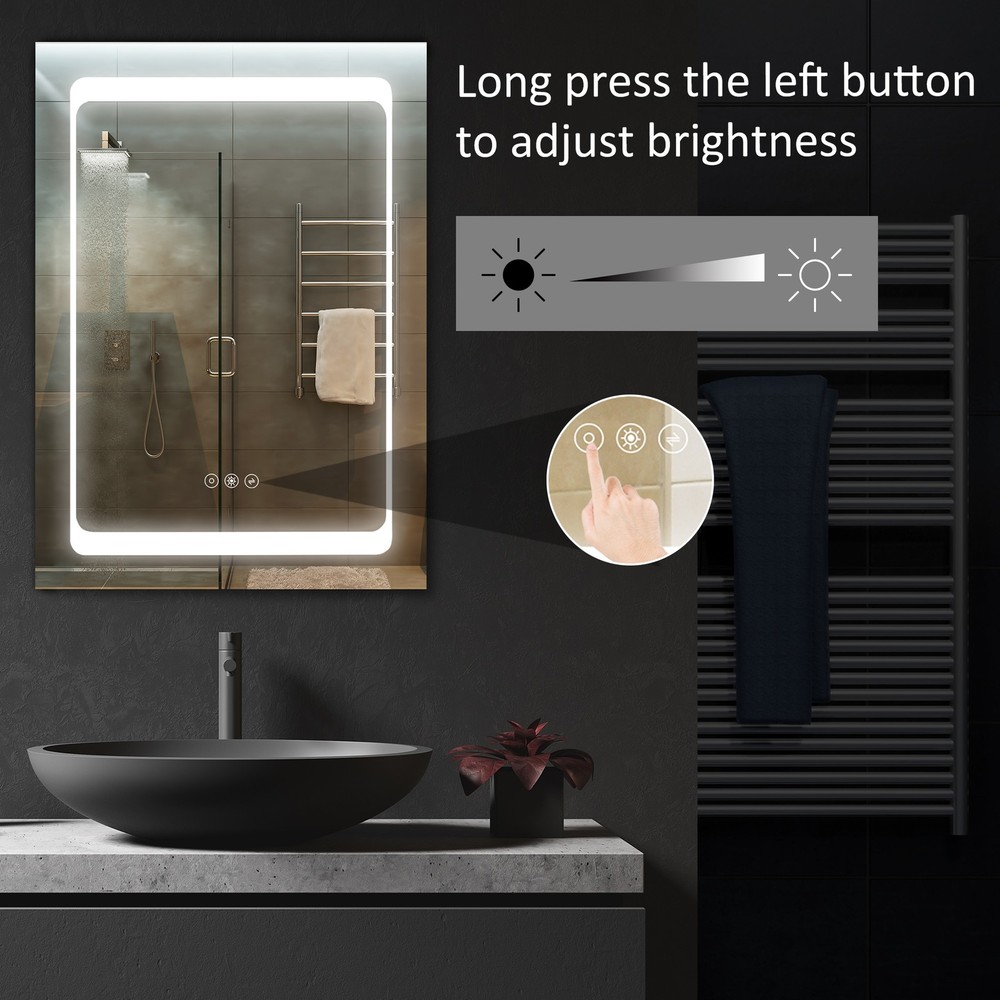 Bathroom Cabinet with Mirror Silver