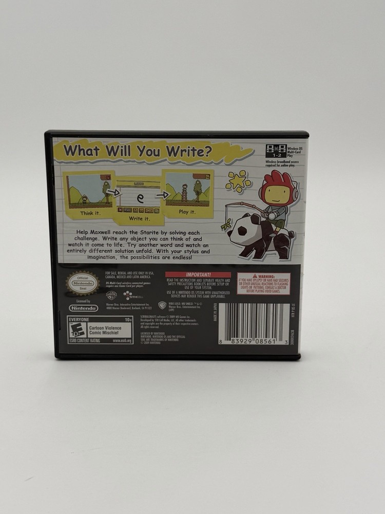 Scribblenauts Write Anything Solve Anything Nintendo DS Empty Replacement Case
