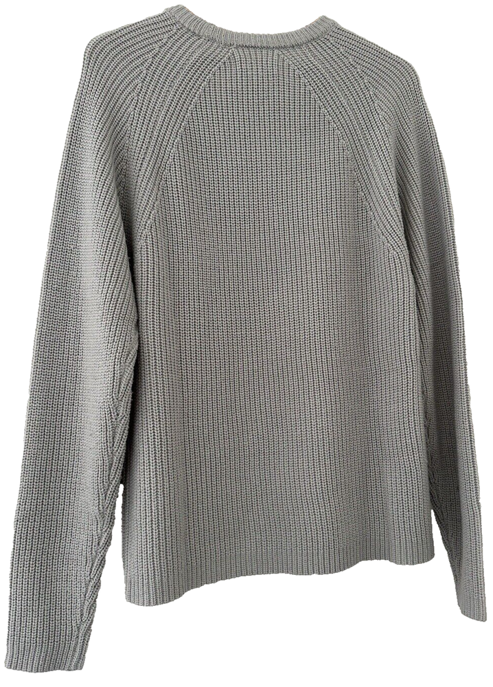 PRIMARK. GREY RIB CHUNKY KNIT SWEATER. SIZE MEDIUM