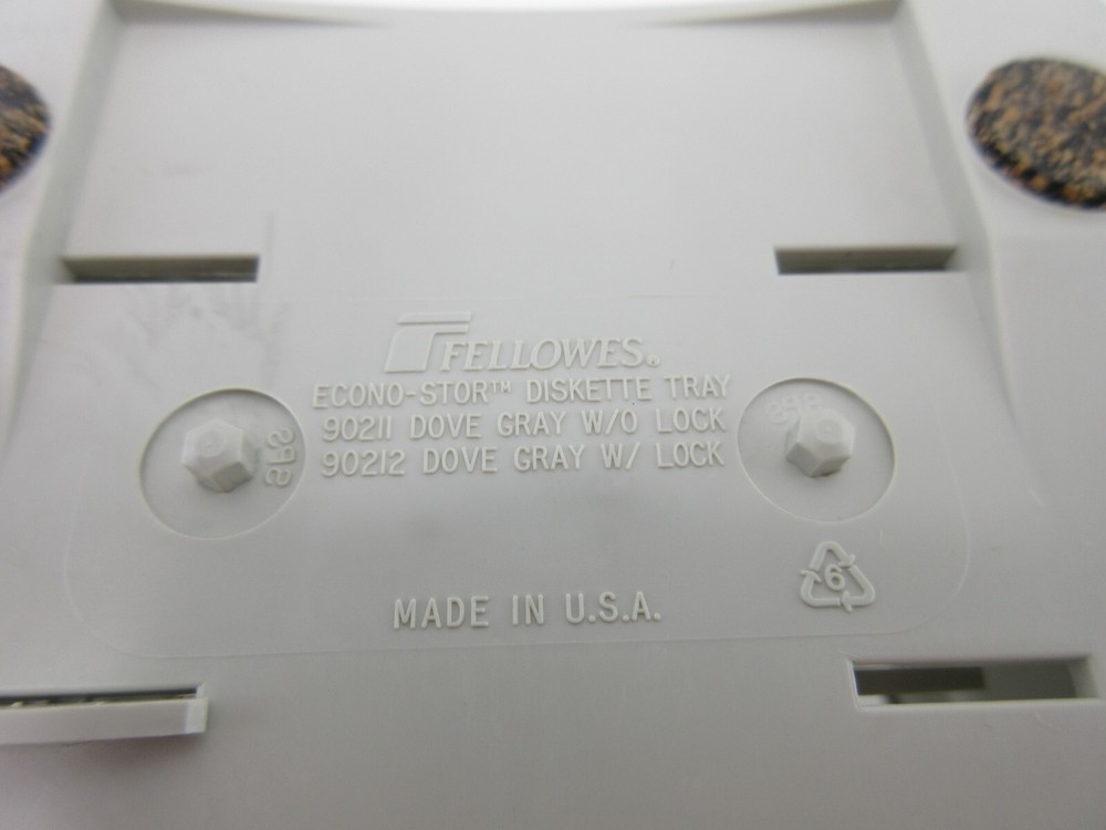 Fellowes 3.5 Diskette Storage Tray Box 3 1/2"