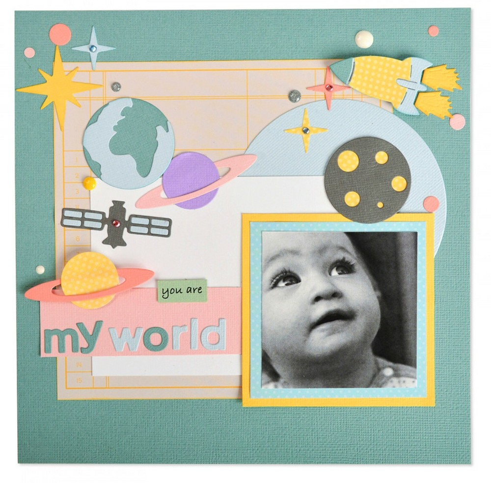 Sizzix Thinlits Space 11pc set #663414 Retail $12.99 by Emily Tootle