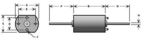 Micro-Mark Flat Can Motor, Style 2025, 12v