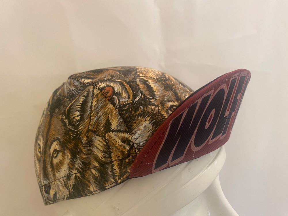 cycling cap WOLF PACK handmade in USA
