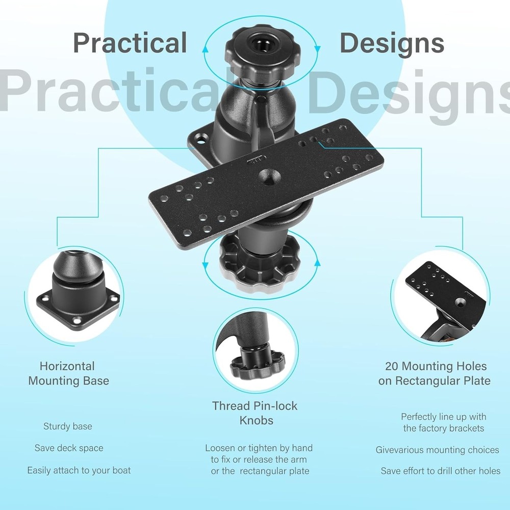 Replace RAM-109HU Horizontal 6" Swing Arm Mount for Fishfinders & Chartplotters
