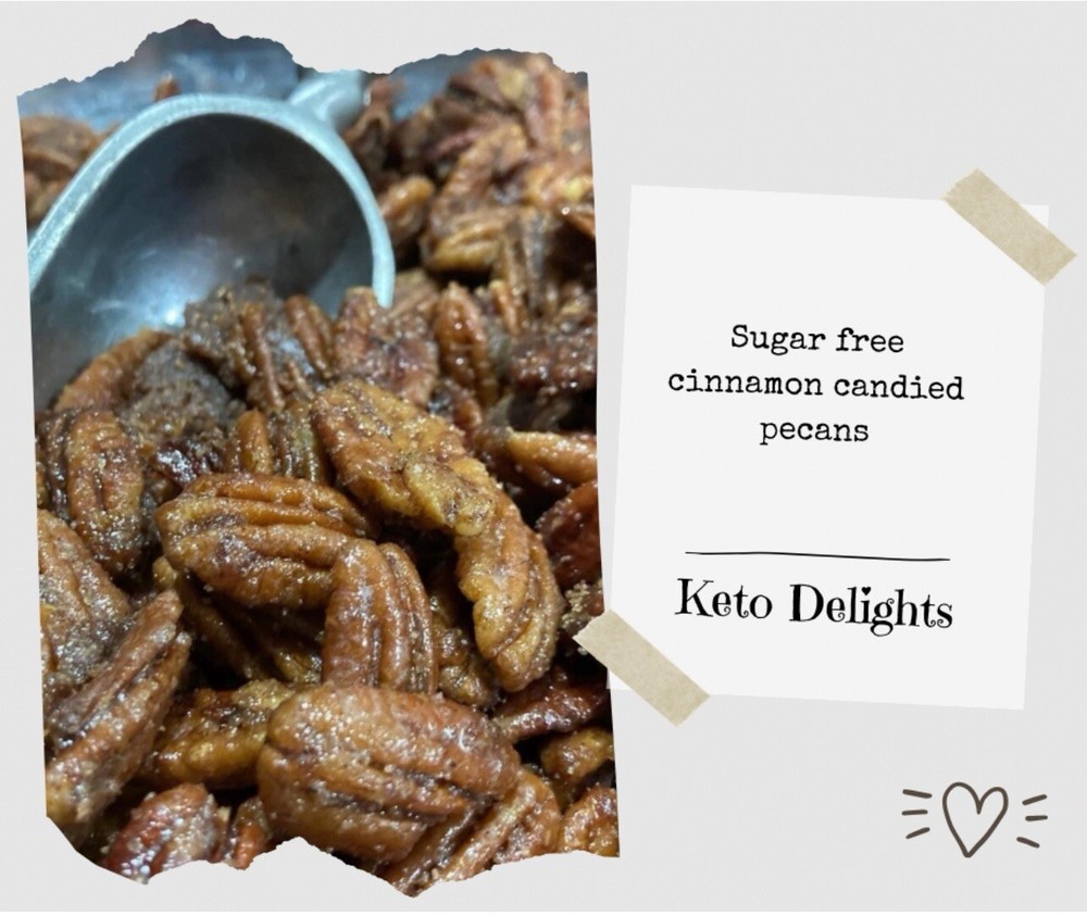 Sugar-free cinnamon candied pecans