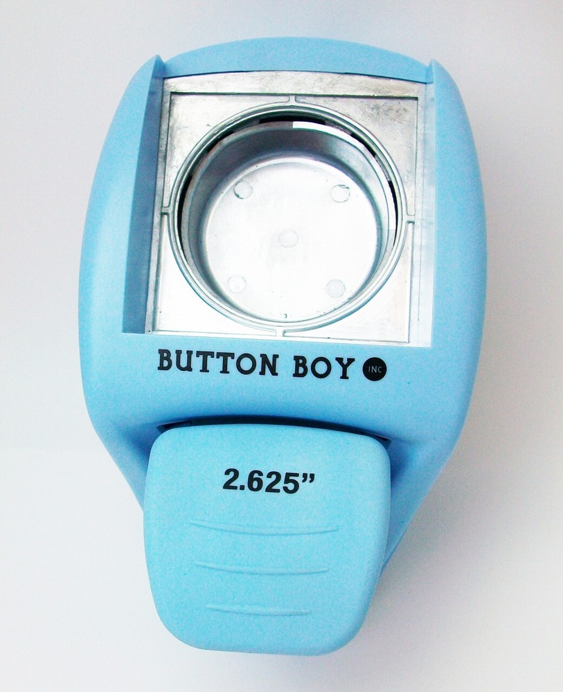 2.25" Button Making Kit - Button Machine, Button Boy Punch + 100 pinback parts