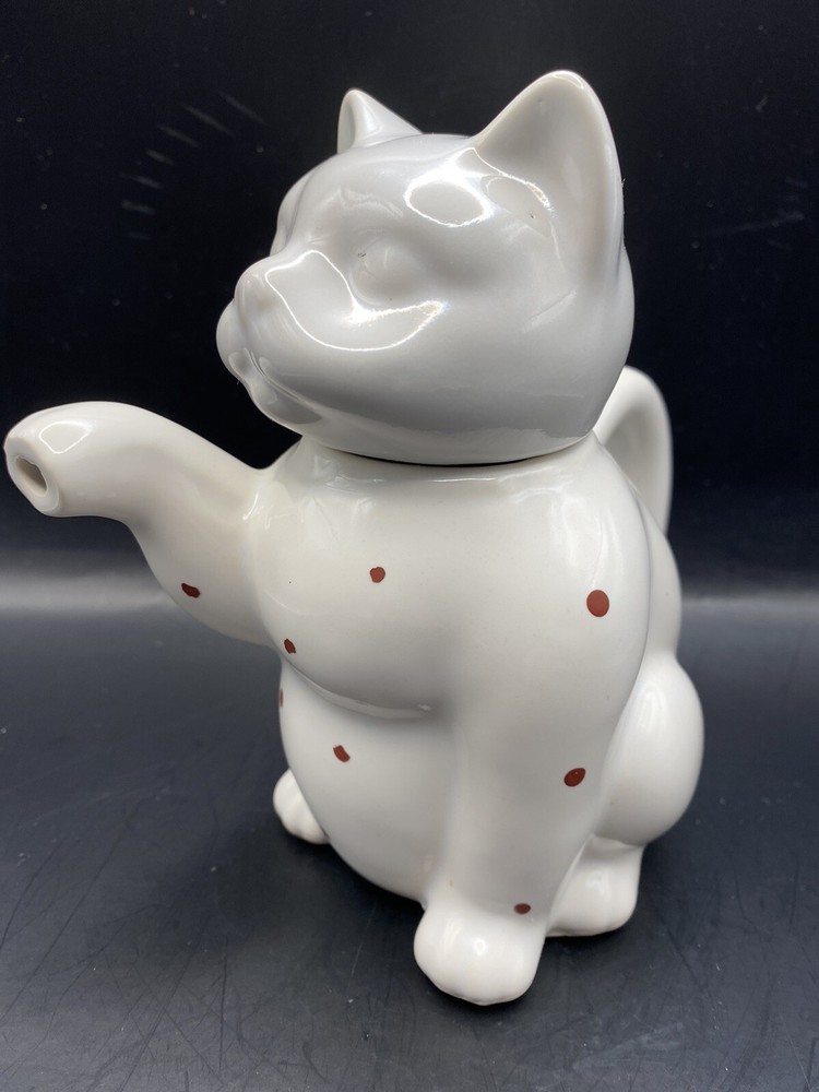 Porcelain Cat Kitten Pitcher~Creamer Small