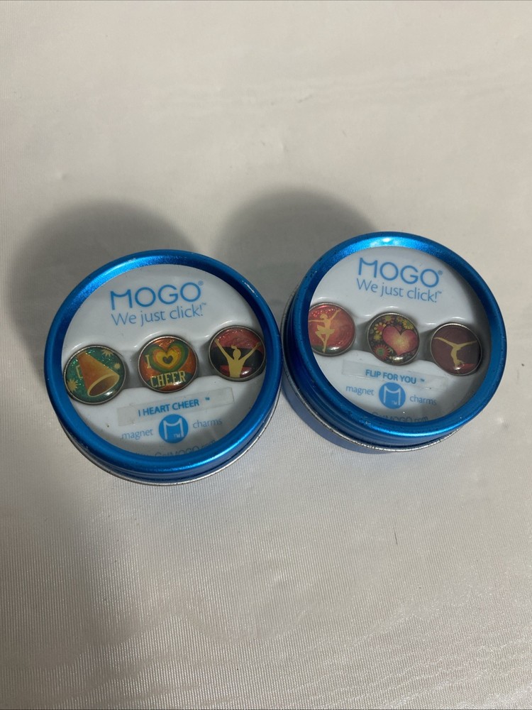 Set the 2 tin box MOGO Magnet Charms