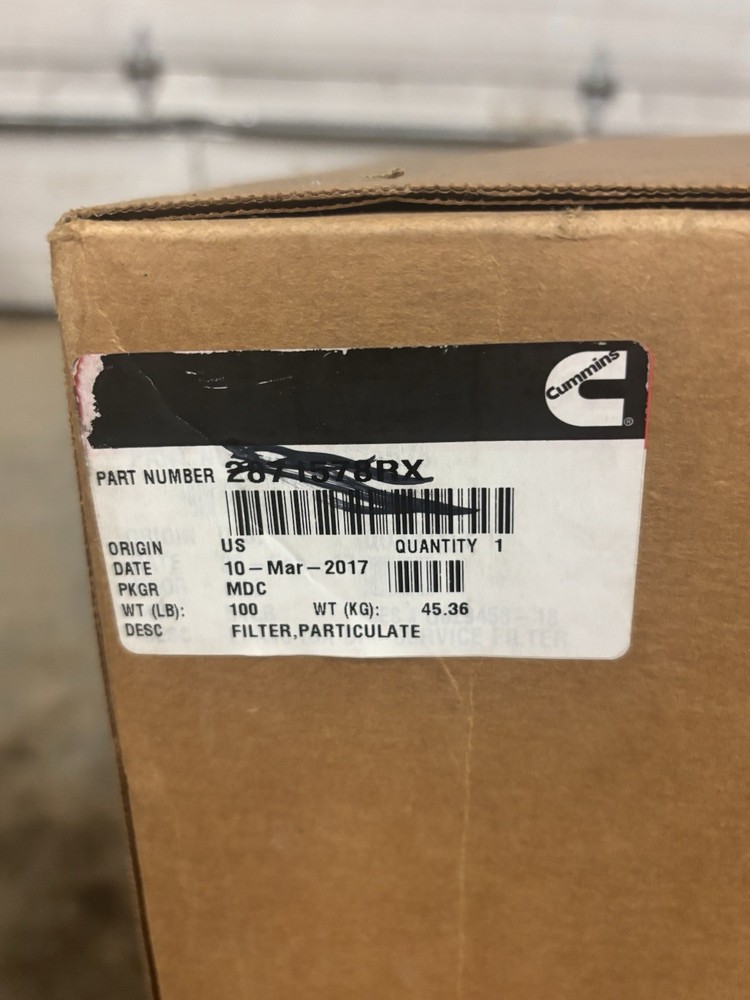 Cummins dpf 2871578rx 5579294rx