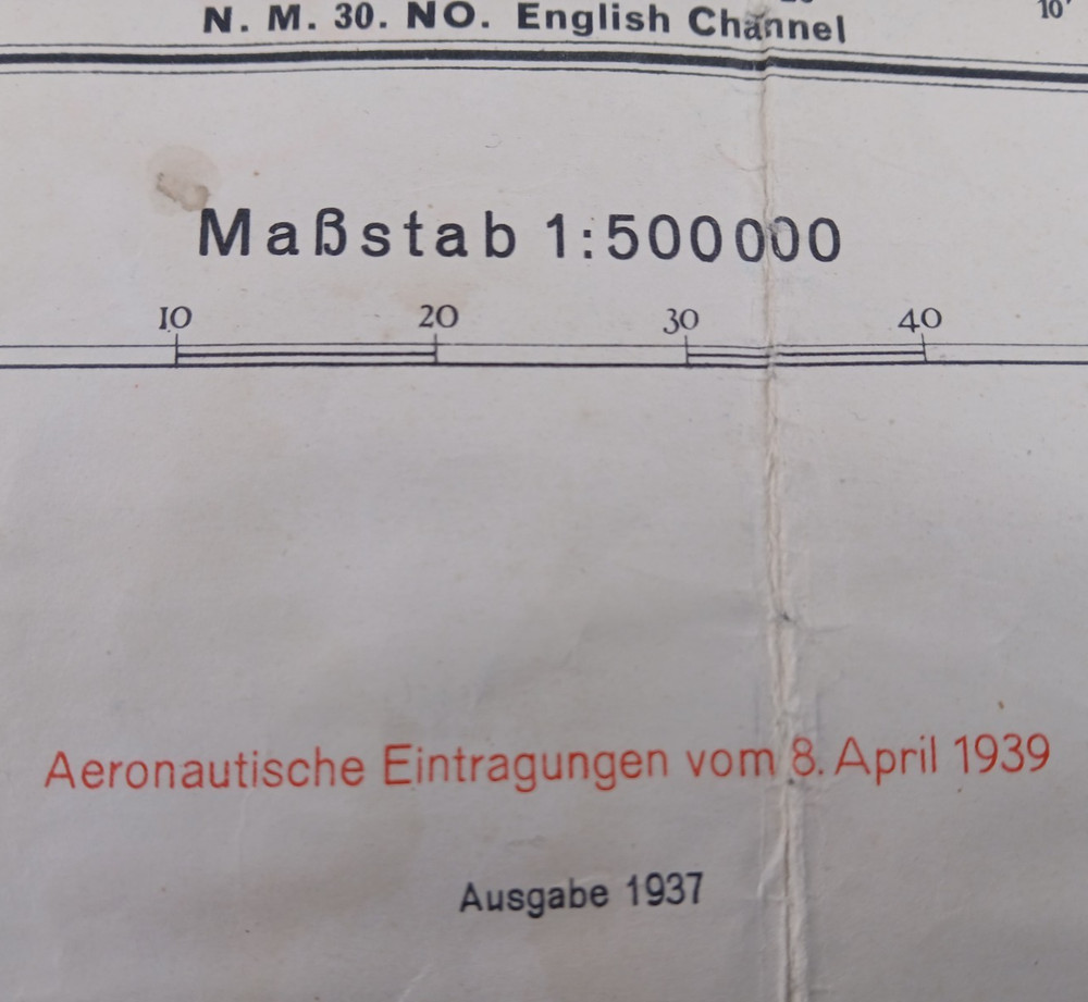 WW2 "RESTRICTED" GERMAN LUFTWAFFE MAP (LIVERPOOL, MANCHESTER, BIRMINGHAM etc)