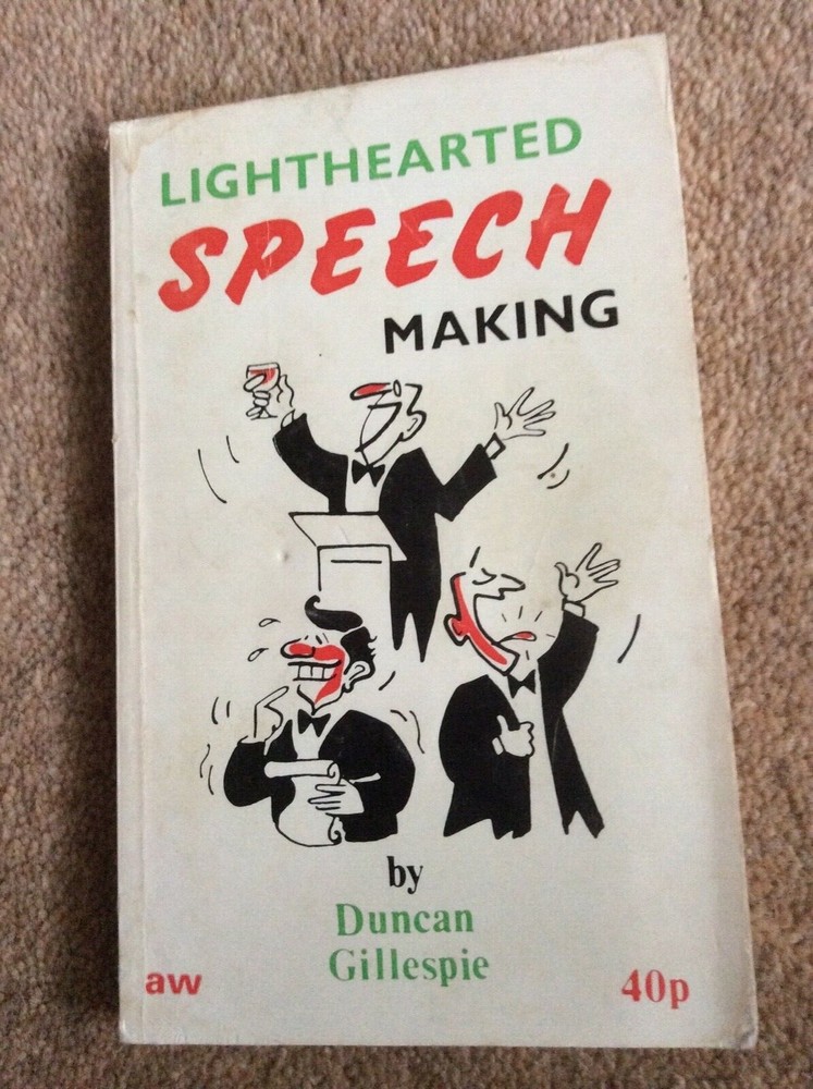 Lighthearted Speech Making Duncan Gillespie 1972 book
