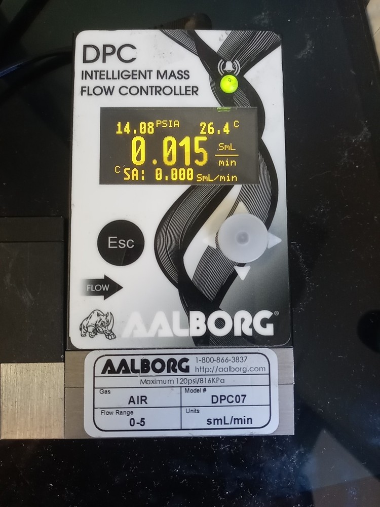 Aalborg AIR DPC07 DPC INTELLIGENT Mass Flow Controller Digital Meter 0-5