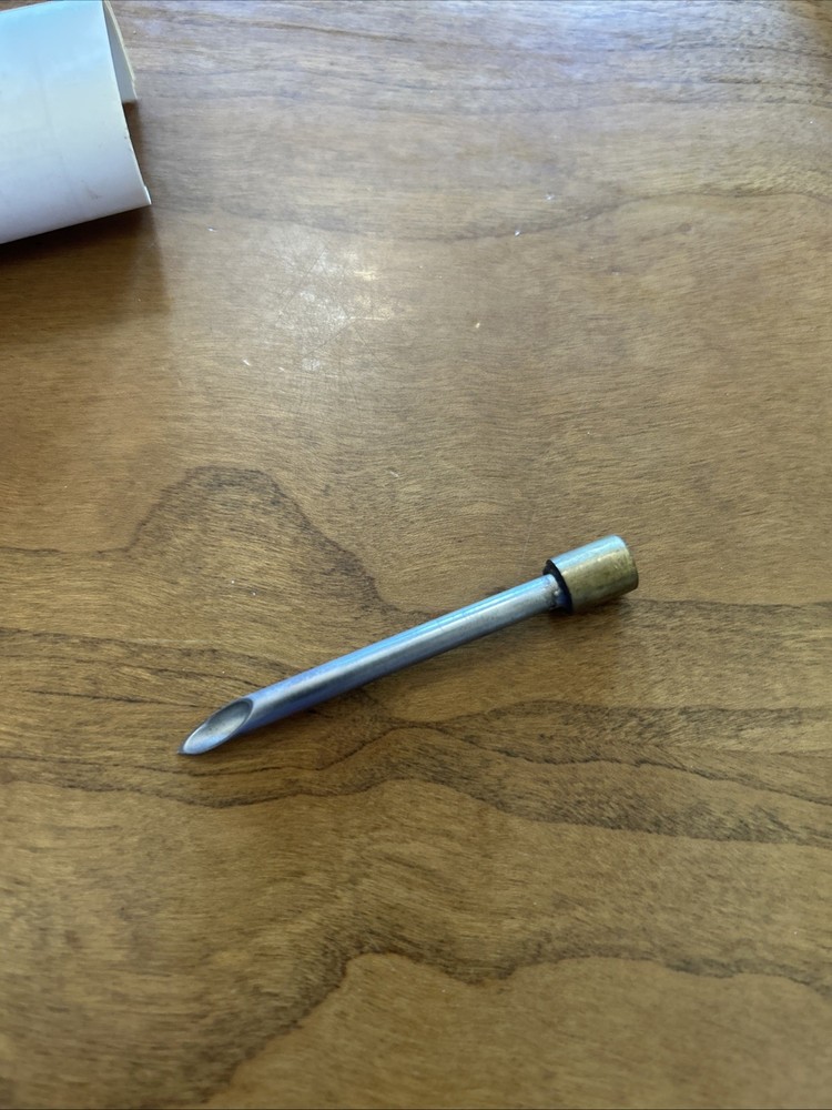 Vintage Veterinary Syringe Implanter With Instructions For Cattle