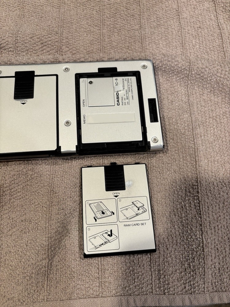 Casio FX-750P Programmable Computer w/ 2 RAM Cards Tested + Box