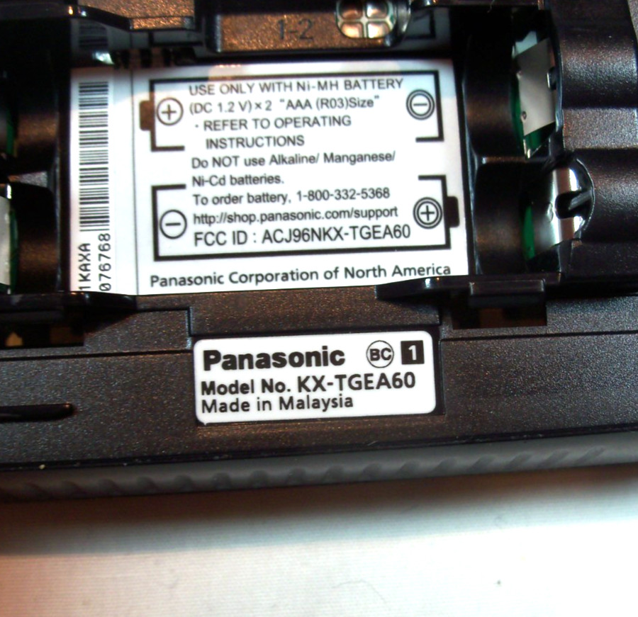 Panasonic KX-TGEA60 Replacement Cordless Replacement/Expansion Handset