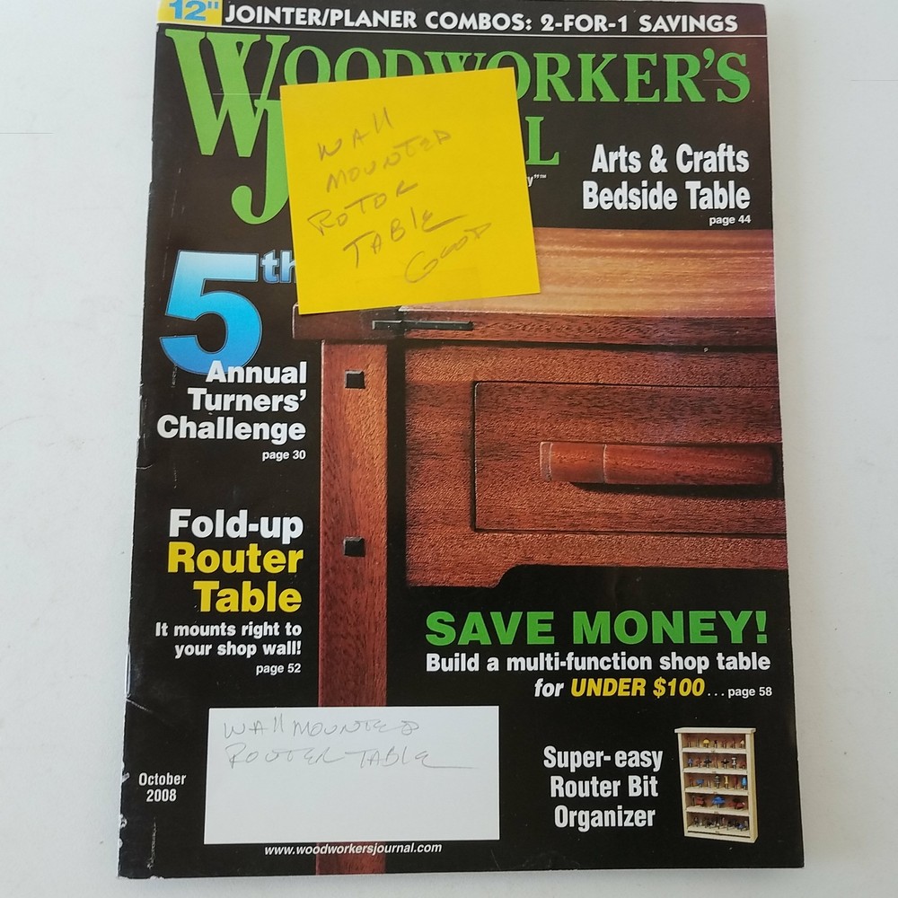 Woodworkers Journal - September/October 2008 Volume 32 Number 5