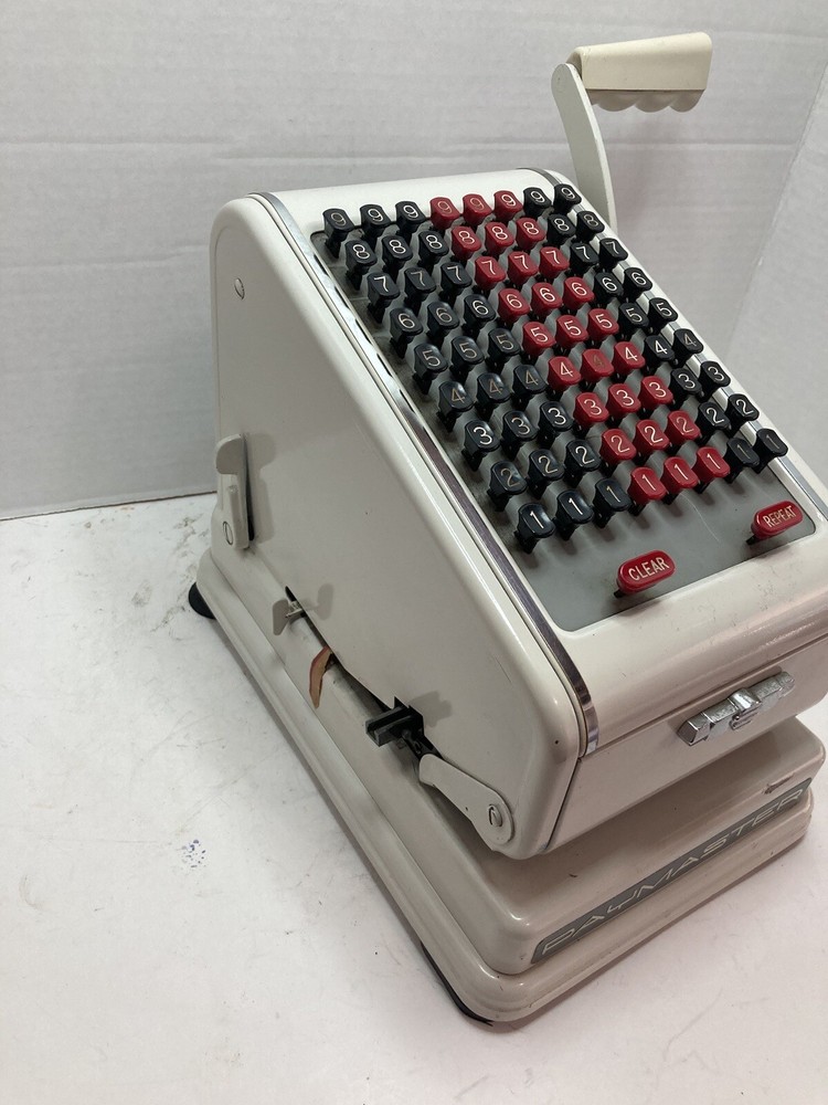 Paymaster Keyboard Check Writer Series 700 *WORKING OR NOT* Vintage *CLEAN*