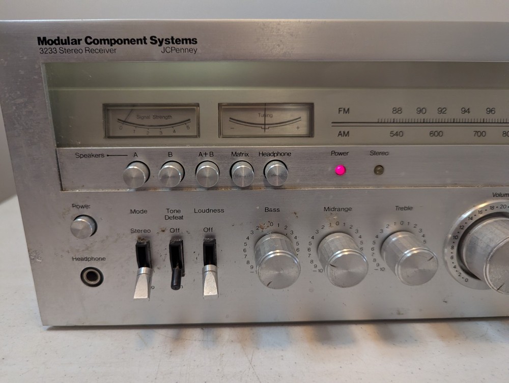 MCS Modular Component Systems 3233 Vintage Stereo Receiver AM/FM Tuner